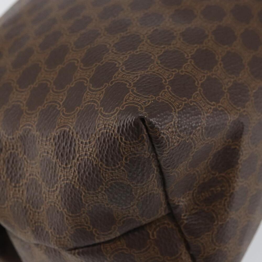 CELINE Macadam Canvas Clutch Bag PVC Leather Brown Gold Auth 162022 - Picture 16 of 16
